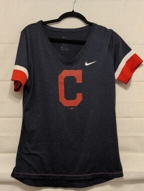 Nike Women’s Navy V-Neck Tee with Guardians 'C' Logo